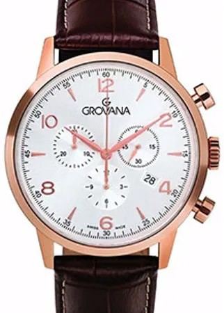 Швейцарские наручные  мужские часы Grovana 2100.9562. Коллекция Chrono