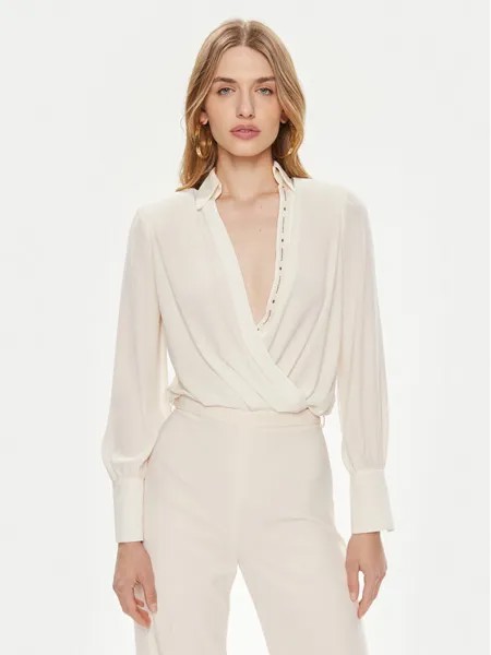 Боди стандартного кроя Elisabetta Franchi, белый