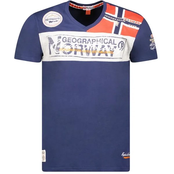 Мужская футболка с коротким рукавом sx1130hgn Geographical Norway, синий