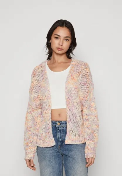 Кардиган VMRASPBERRY OPEN CARDIGAN Vero Moda Petite, цвет birch/pastel lavender/tangerine