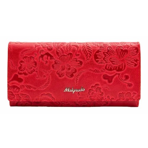 Кошелек malgrado, фактура тиснение, красный