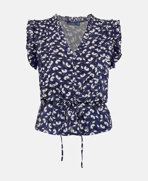 Рубашка блузка Polo Ralph Lauren, темно-синий