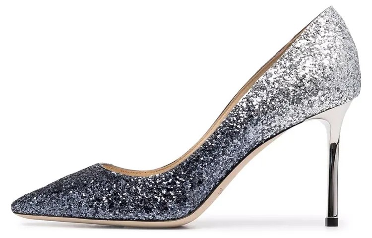 Jimmy Choo Wmns Romy 85 Туфли на высоком каблуке синие/серебристые