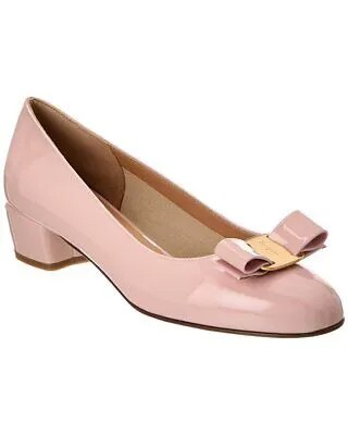 Женские лакированные туфли Ferragamo Vara 1, розовый 4,5 C