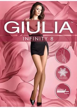 Колготки Giulia INFINITY 8 размер 3/M, caramel (кремовый)