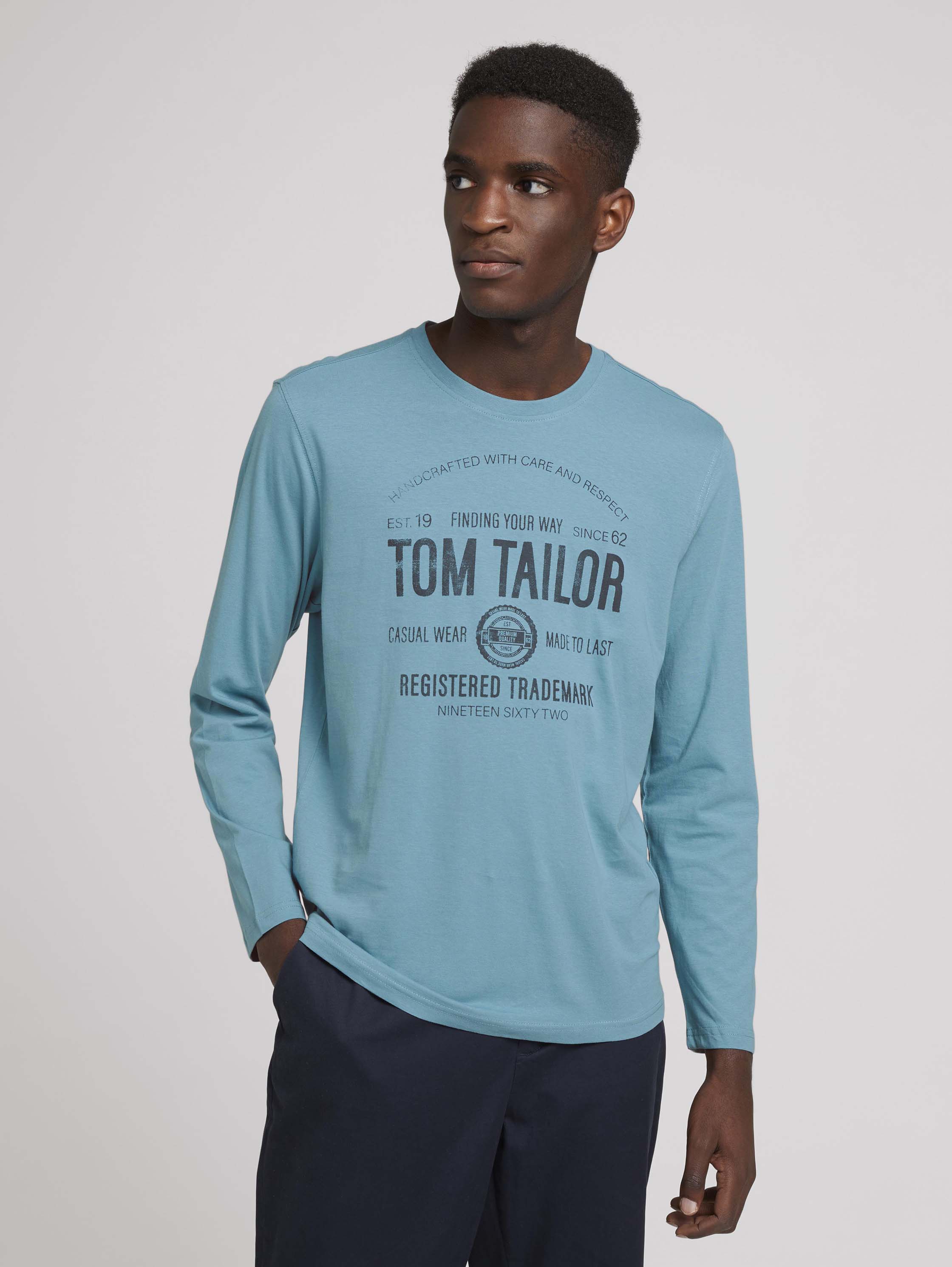 Лонгслив мужской TOM TAILOR 1027417 голубой L