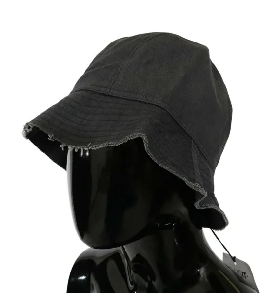 Шляпа CNC COSTUME NATIONAL, черное мытое ведро с широкими полями для улицы, рекомендованная розничная цена 70 долларов США.