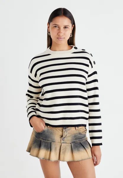 Джемпер VMSABA O-NECK BUTTON NOOS Vero Moda, кремовый