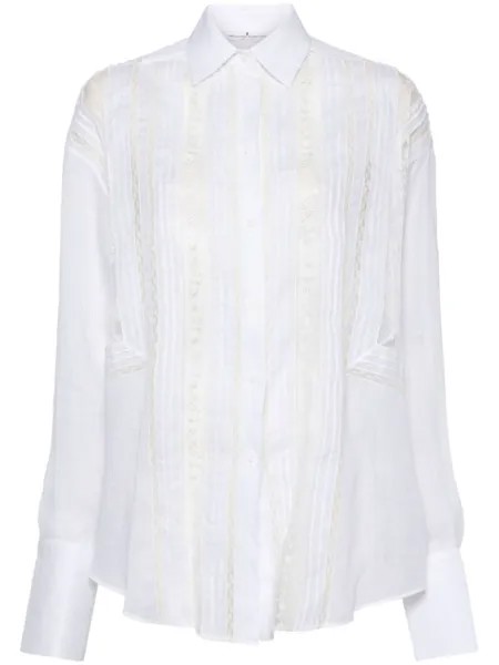 Ermanno Scervino кружевная рубашка, белый