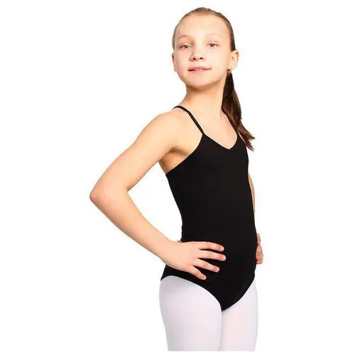 Купальник для гимнастики и танцев Grace Dance Базовая коллекция, размер 40, черный