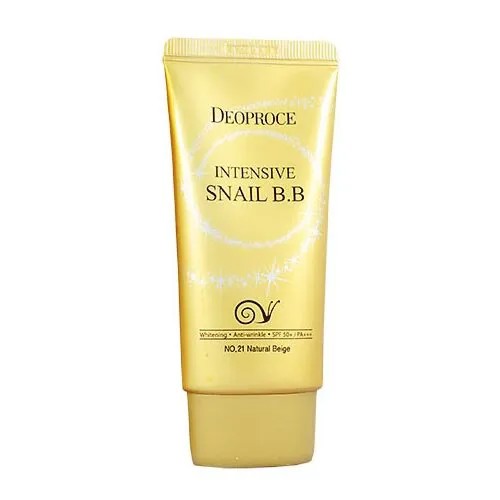 Deoproce BB крем Intensive Snail, SPF 50, 50 мл, оттенок: 21 natural beige