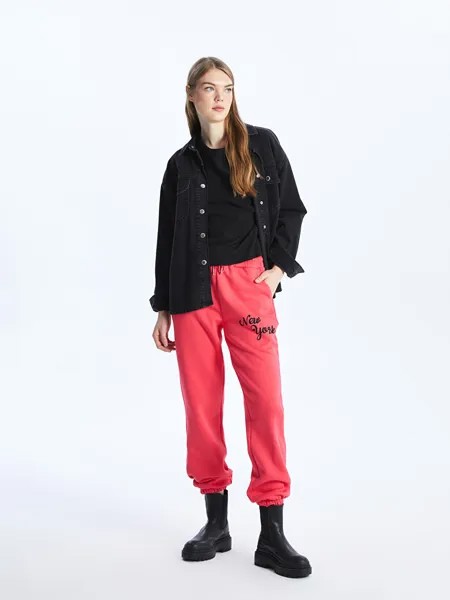 Женские спортивные штаны с эластичной резинкой на талии CALİMERA MODA, фуксия
