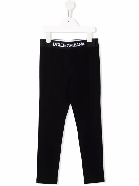 Dolce & Gabbana Kids легинсы с логотипом