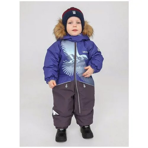 Комбинезон UKI kids «Орёл» зимний (синий, размер 80)