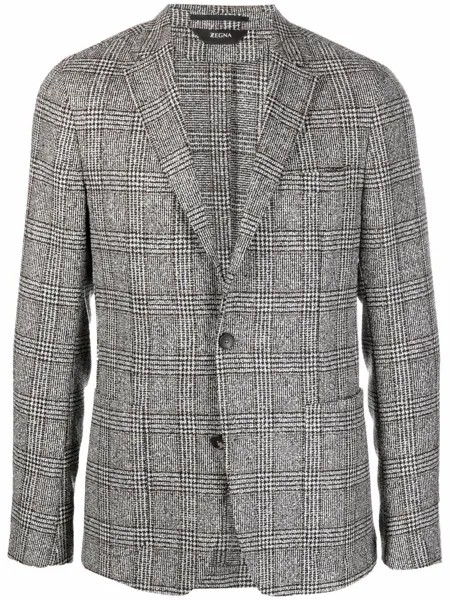 Z Zegna однобортный пиджак в клетку