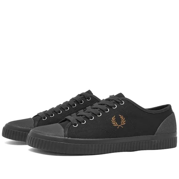 Низкие парусиновые кроссовки Fred Perry Hughes, черный