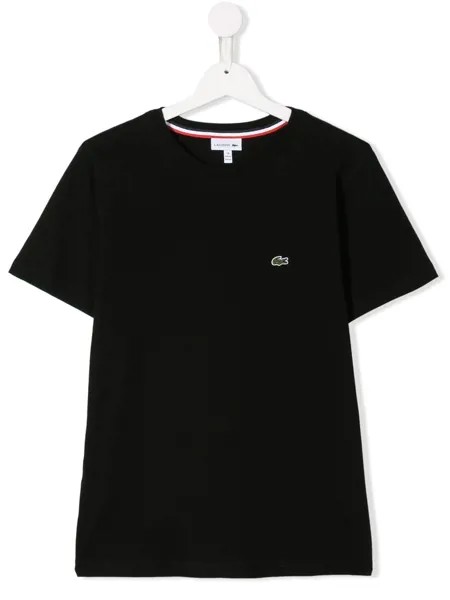 Lacoste Kids футболка с вышитым логотипом