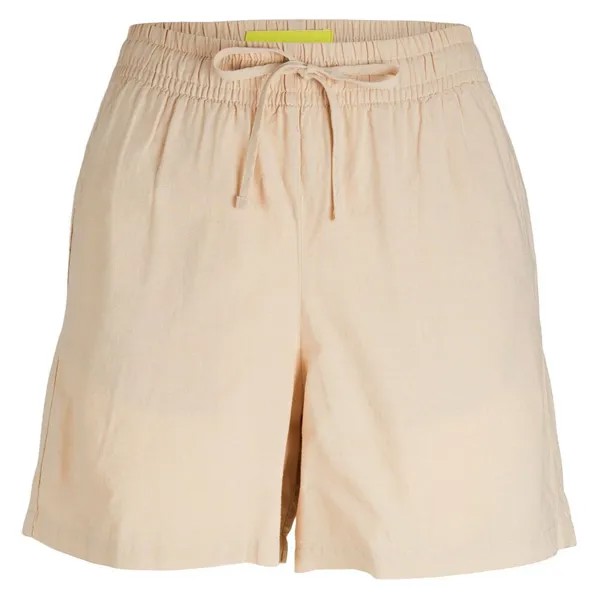 Шорты Jack & Jones Amy Linen Blend, бежевый