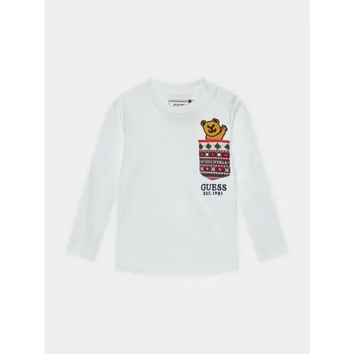 Лонгслив GUESS, размер 12M [METM], белый