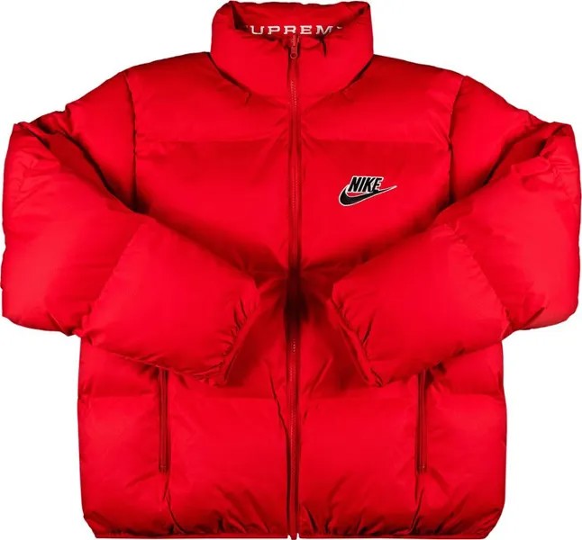 Куртка Supreme x Nike Reversible Puffy Jacket 'Red', красный