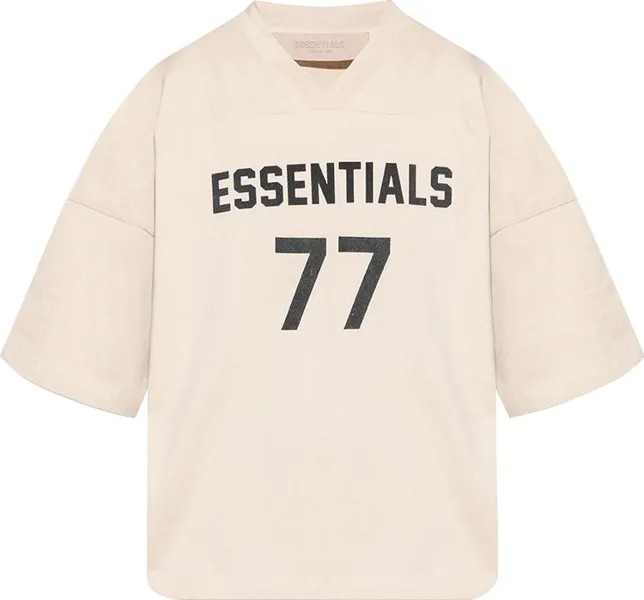 Футболка Fear of God Essentials Football Tee 'Wheat', кремовый