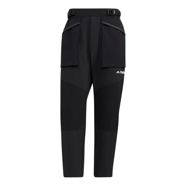 Спортивные штаны Men's adidas Utl Pants Solid Color Printing Alphabet Belt Sports Pants/Trousers/Joggers Black, черный