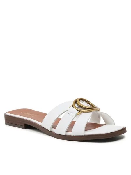 Шлепанцы Symo Made In Italy FL6SYM LEA19 Guess белый 35 EU