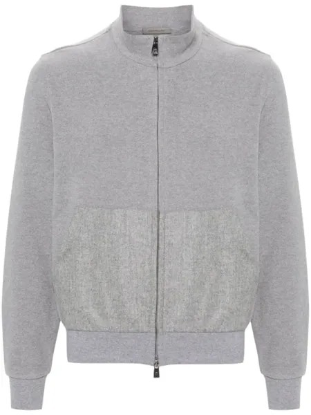 Corneliani кардиган на молнии, серый