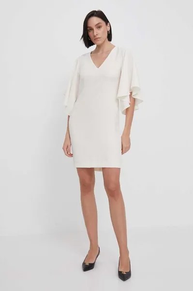 Платье Lauren Ralph Lauren, бежевый