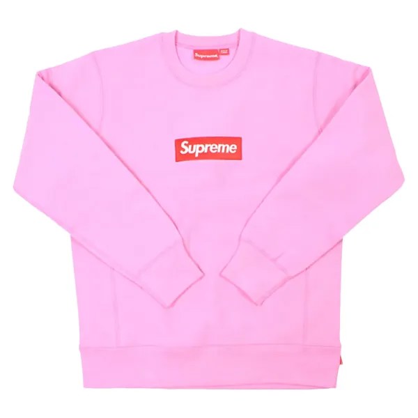 Свитшот Supreme Box Logo, розовый