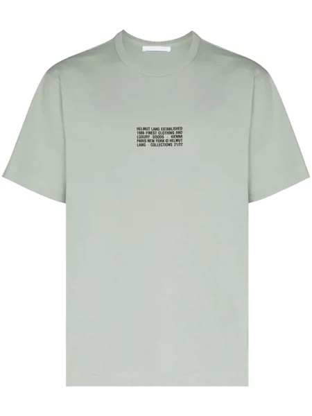 Helmut Lang футболка Distort с логотипом