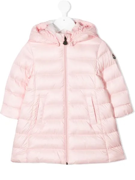 Moncler Enfant длинный пуховик Majeure