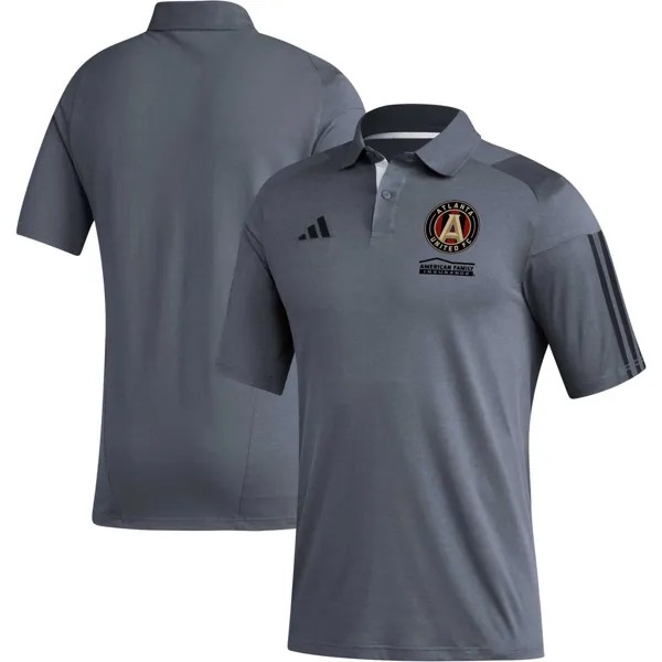 Мужская серая футболка-поло для тренировок Atlanta United FC 2023 adidas