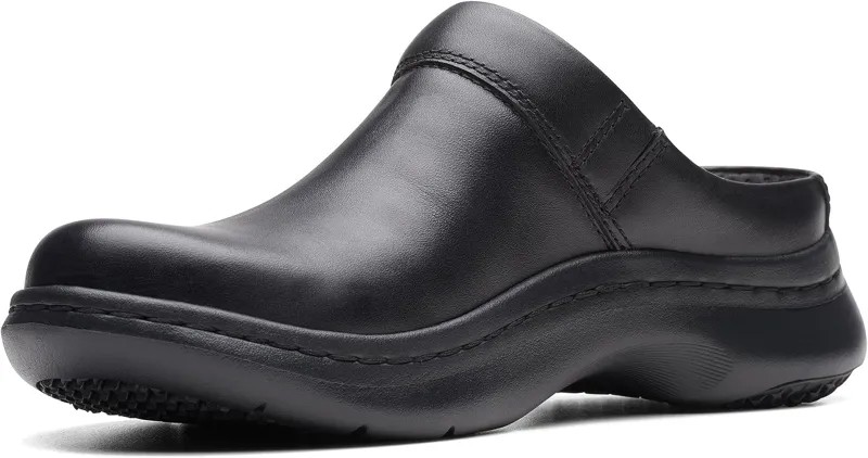 Сабо ClarksPro Clog Clarks, черная кожа