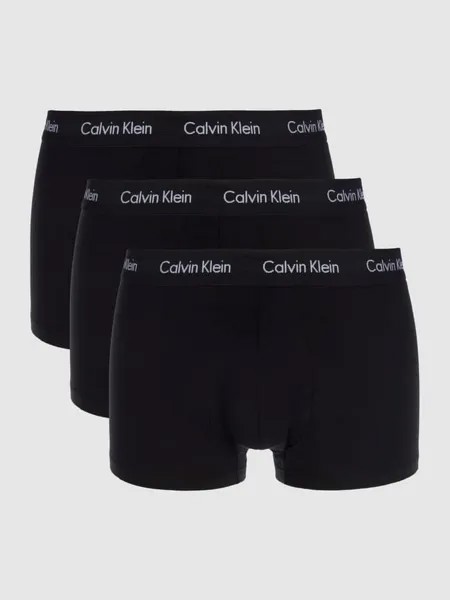 Трусы в упаковке из 3 штук - короткие штанины Calvin Klein Underwear, черный