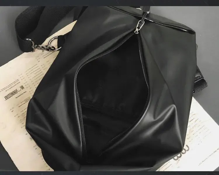 Модная дизайнерская мужская сумка через плечо, однотонная диагональная маленькая слинг-сумка, Мужская нейлоновая Водонепроницаемая нагру...