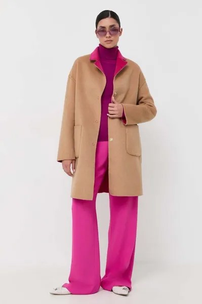 Двустороннее пальто из хлопка Liu Jo, розовый