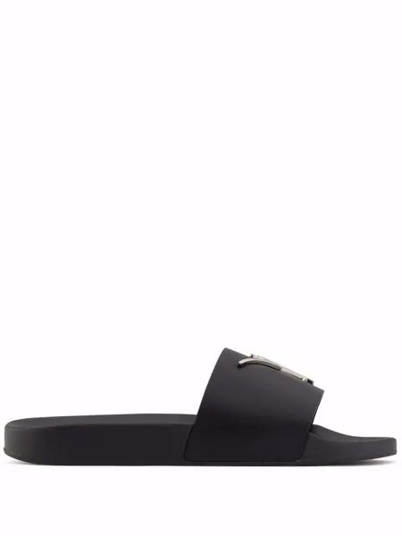 Giuseppe Zanotti шлепанцы Brett с логотипом