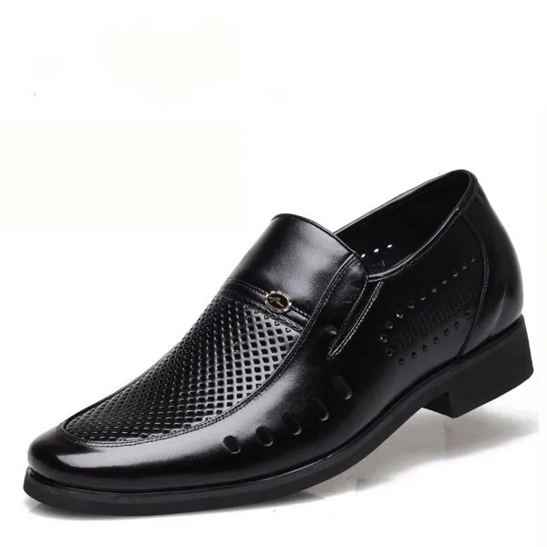 Мужская классическая обувь, летняя дышащая Классическая обувь, деловая обувь, высококачественные деловые сандалии, новая мужская обувь 2019