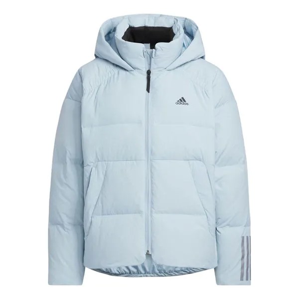 Куртка dy гусиный пуховик Adidas, синий