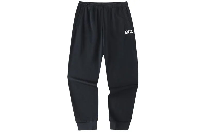 Трикотажные спортивные штаны Life Collection унисекс черного цвета Anta, черный