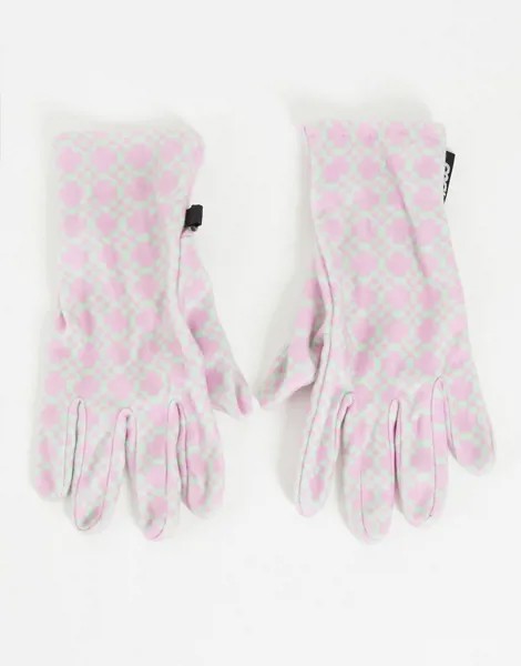 Флисовые горнолыжные перчатки с принтом ASOS 4505-Разноцветный