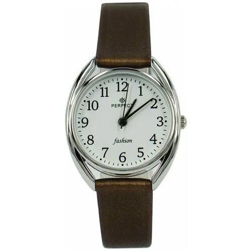 Perfect часы наручные, кварцевые, на батарейке, женские, металлический корпус, кожаный ремень, металлический браслет, с японским механизмом L104-7