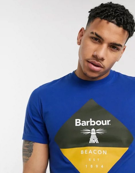 Футболка с отделкой Barbour Beacon-Синий