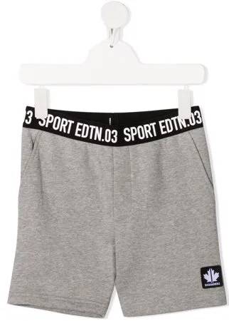 Dsquared2 Kids спортивные шорты с нашивкой-логотипом