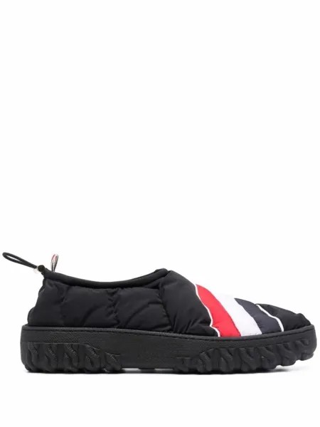 Thom Browne стеганые кроссовки с полосками RWB, черный