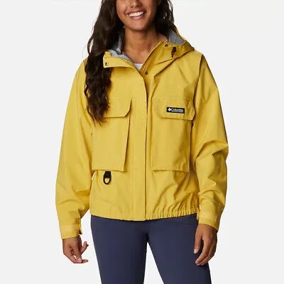 Columbia Wmns Field Creek Fraser Водонепроницаемая укороченная куртка женская золотой самородок