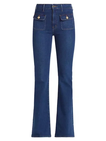 Расклешенные джинсы Brandi с накладными карманами Derek Lam 10 Crosby, цвет bedford dark