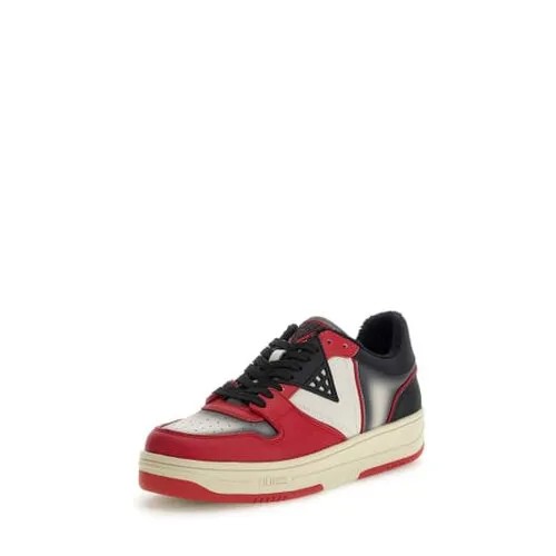 Полуботинки GUESS, размер 44, красный, бежевый