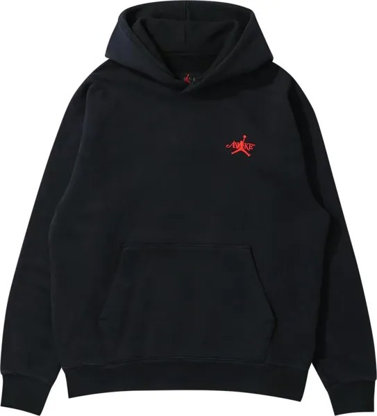 Худи Air Jordan x Awake NY Fleece 'Black/Sail/University Red', черный